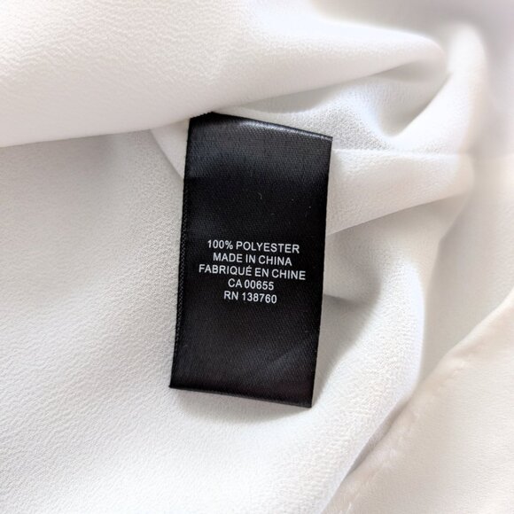 RW&CO peplum keyhole sleeveless top white size XS - Picture 13 of 16